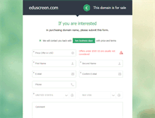 Tablet Screenshot of eduscreen.com